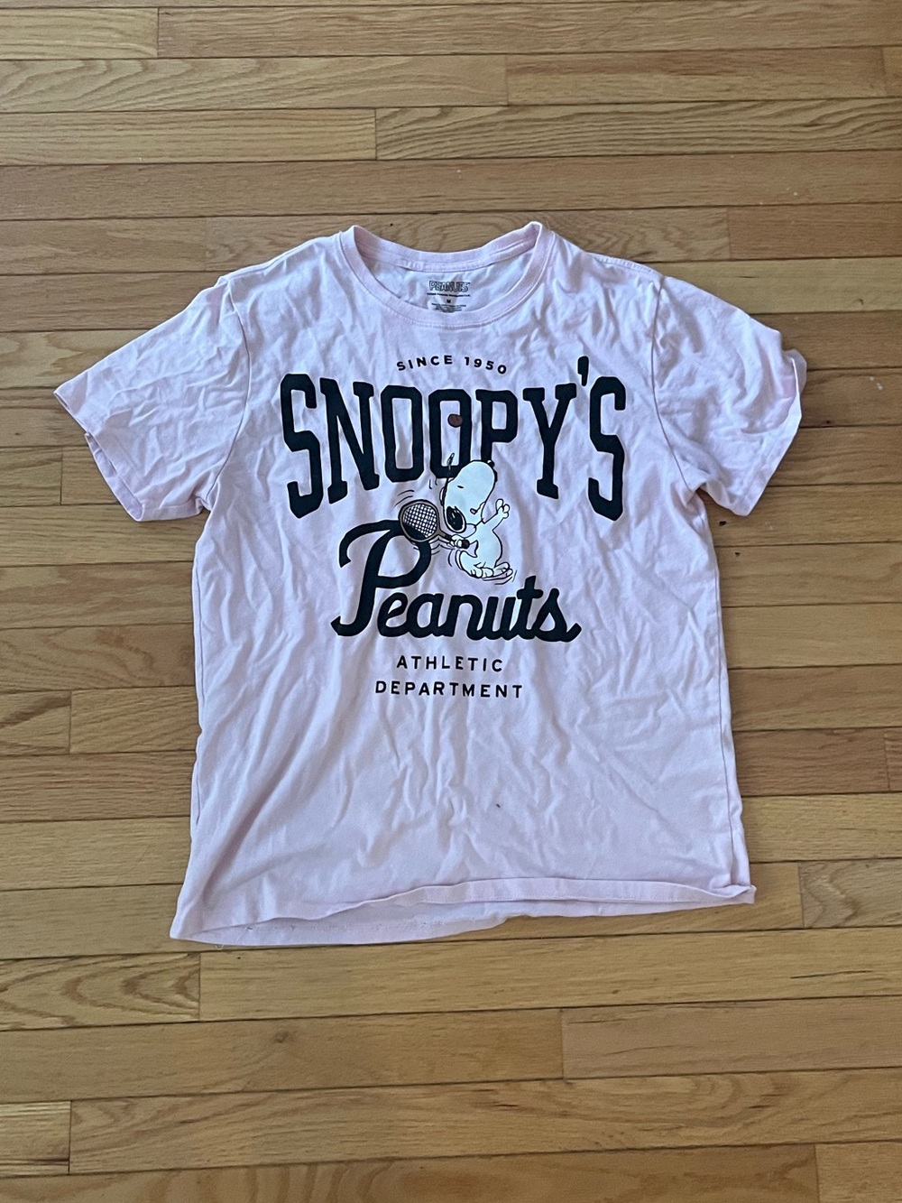 Snoopy's Peanuts Pink Graphic Tee